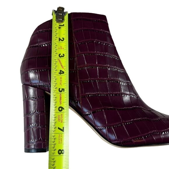 Marc Fisher LTD Croc Embossed Pointed Toe Bootie - Picture 6 of 13